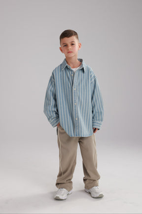 חולצת ג'ינס אירה כחול בהיר