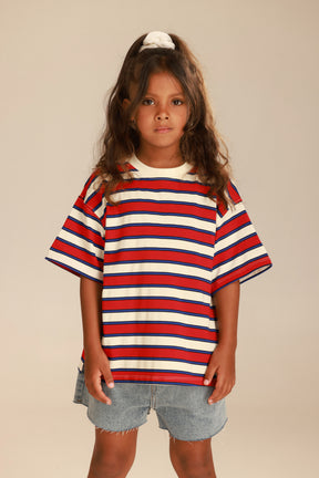 חולצת אורבני אדום/שמנת