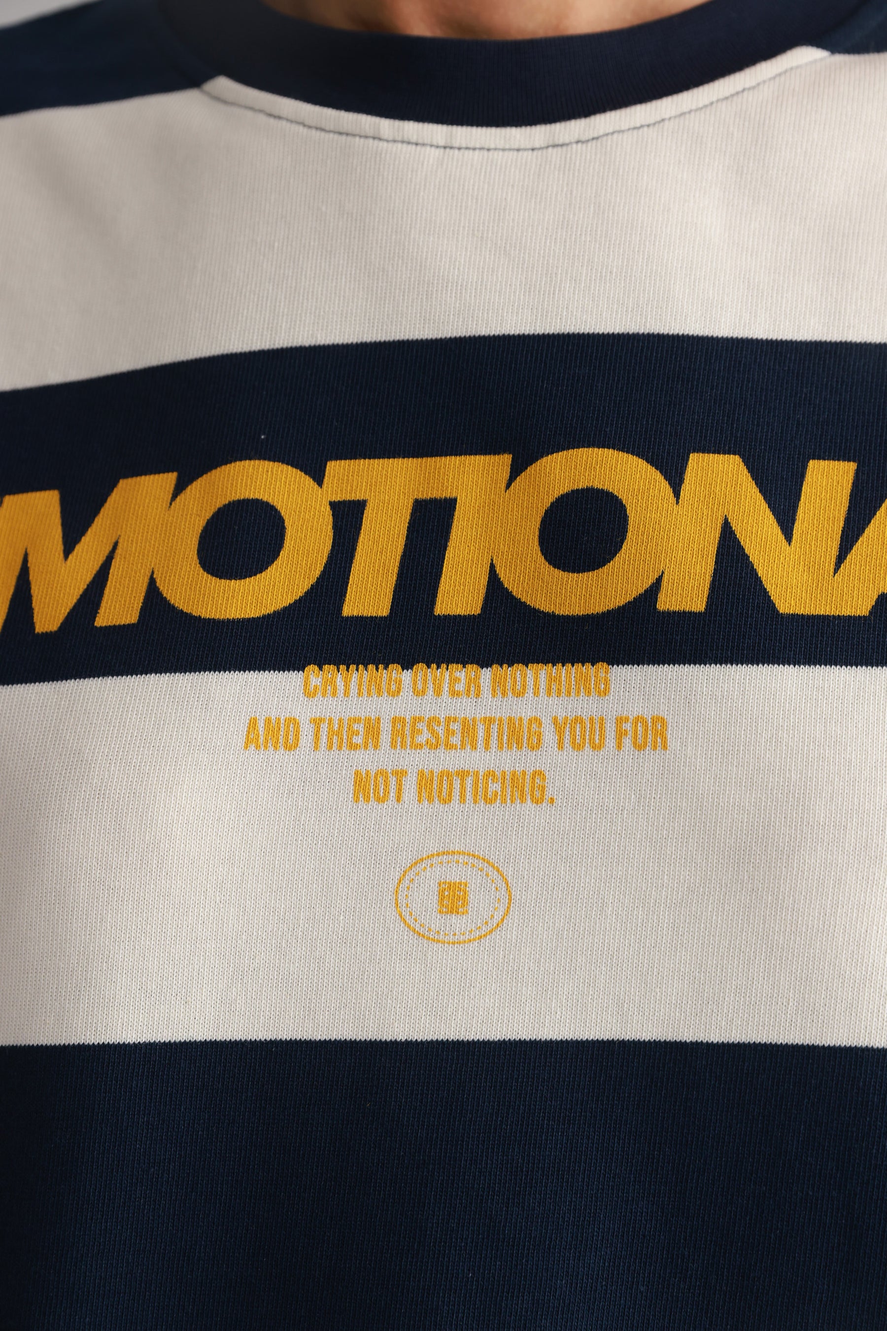 חולצת דיאן שמנת/נייבי