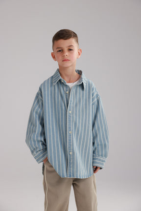 חולצת ג'ינס אירה כחול בהיר