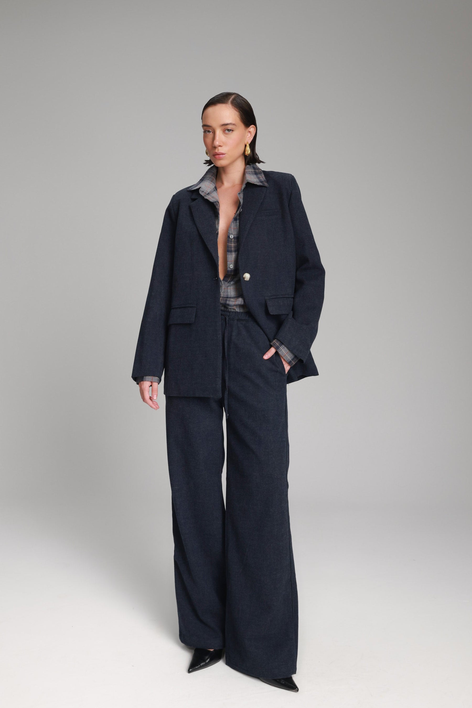 מכנסי איליי נייבי