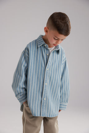 חולצת ג'ינס אירה כחול בהיר