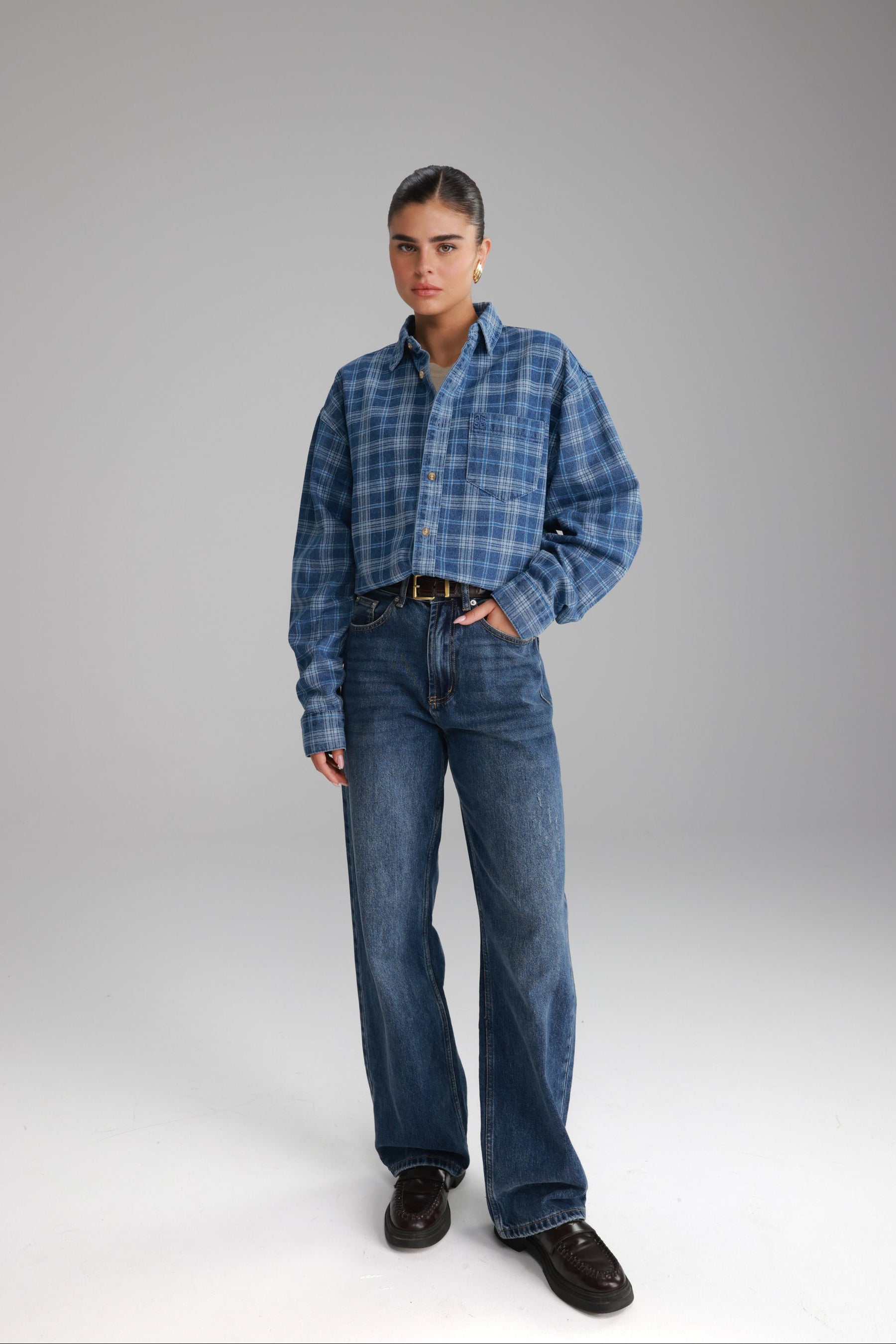 ג'ינס רייצ'ל כחול כהה