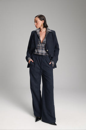 מכנסי איליי נייבי