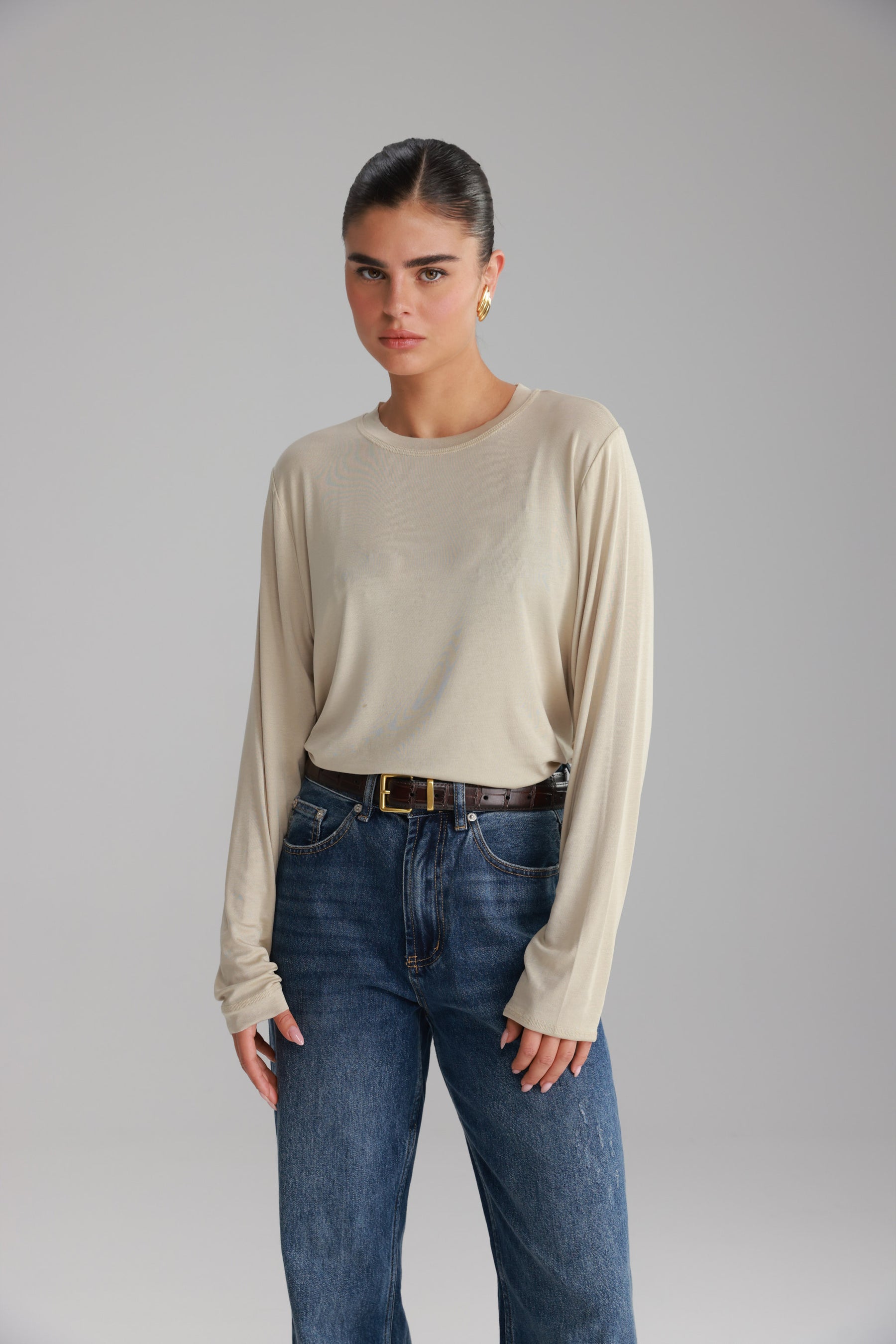 חולצת ביילין בז'