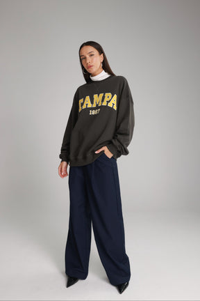 סוויטשירט רוברט אפור כהה