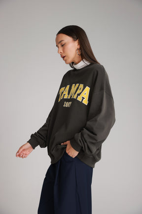 סוויטשירט רוברט אפור כהה