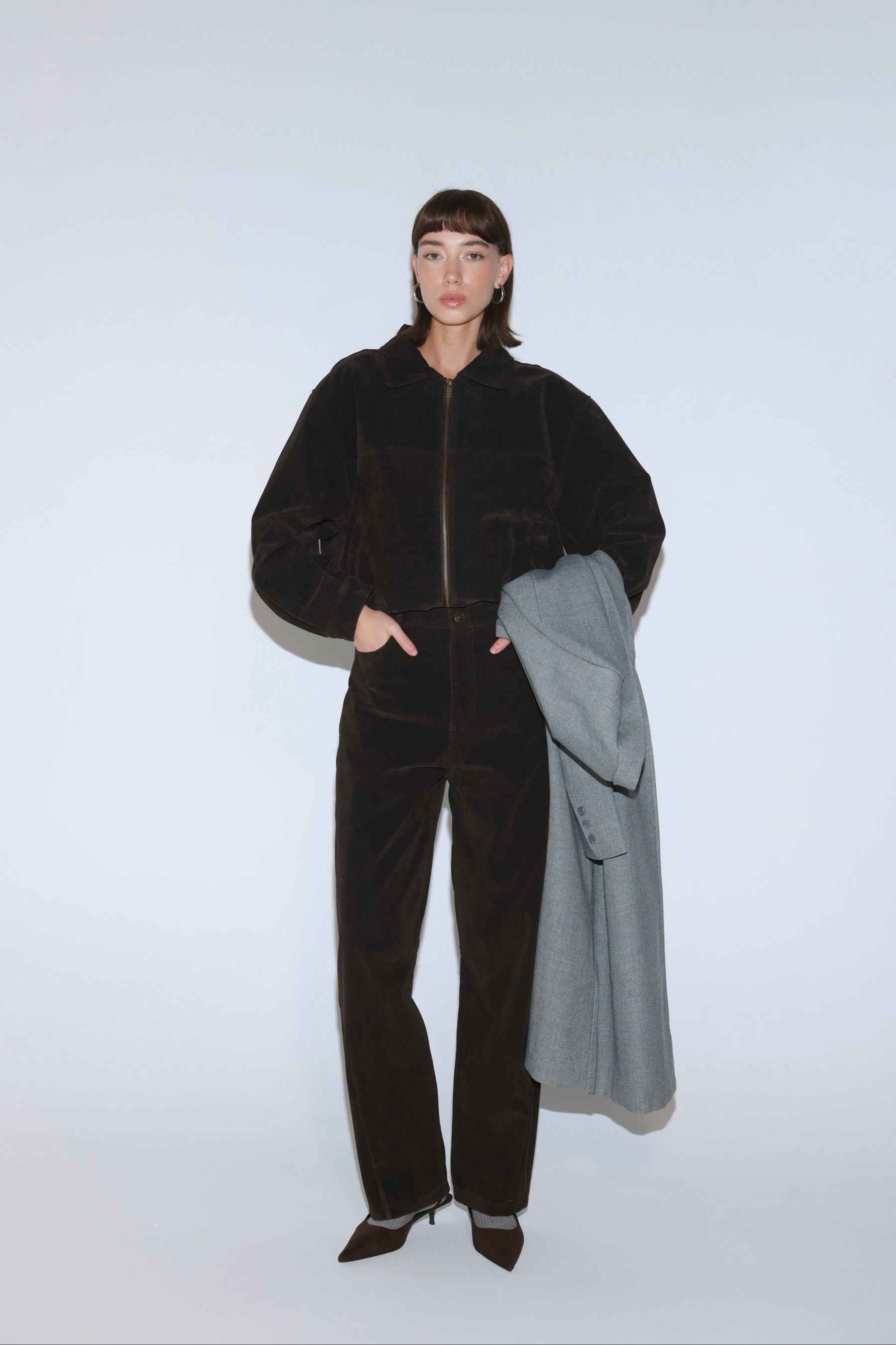 מכנסי דאלי חום כהה