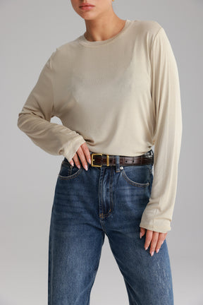 חולצת ביילין בז'