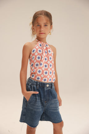 גופיית קולר אוריון כחול/אדום