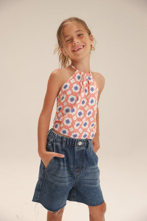 גופיית קולר אוריון כחול/אדום