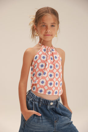 גופיית קולר אוריון כחול/אדום