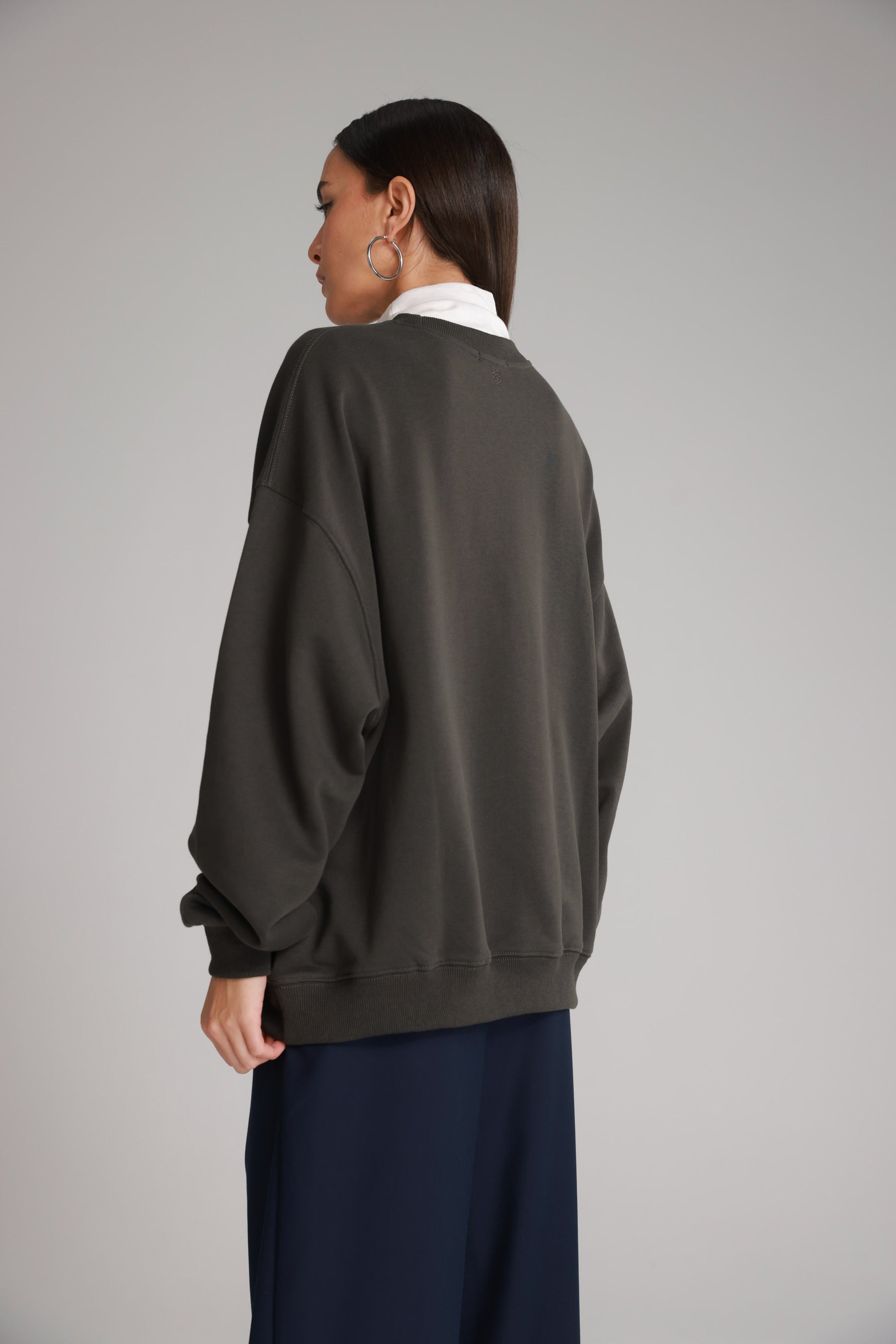 סוויטשירט רוברט אפור כהה