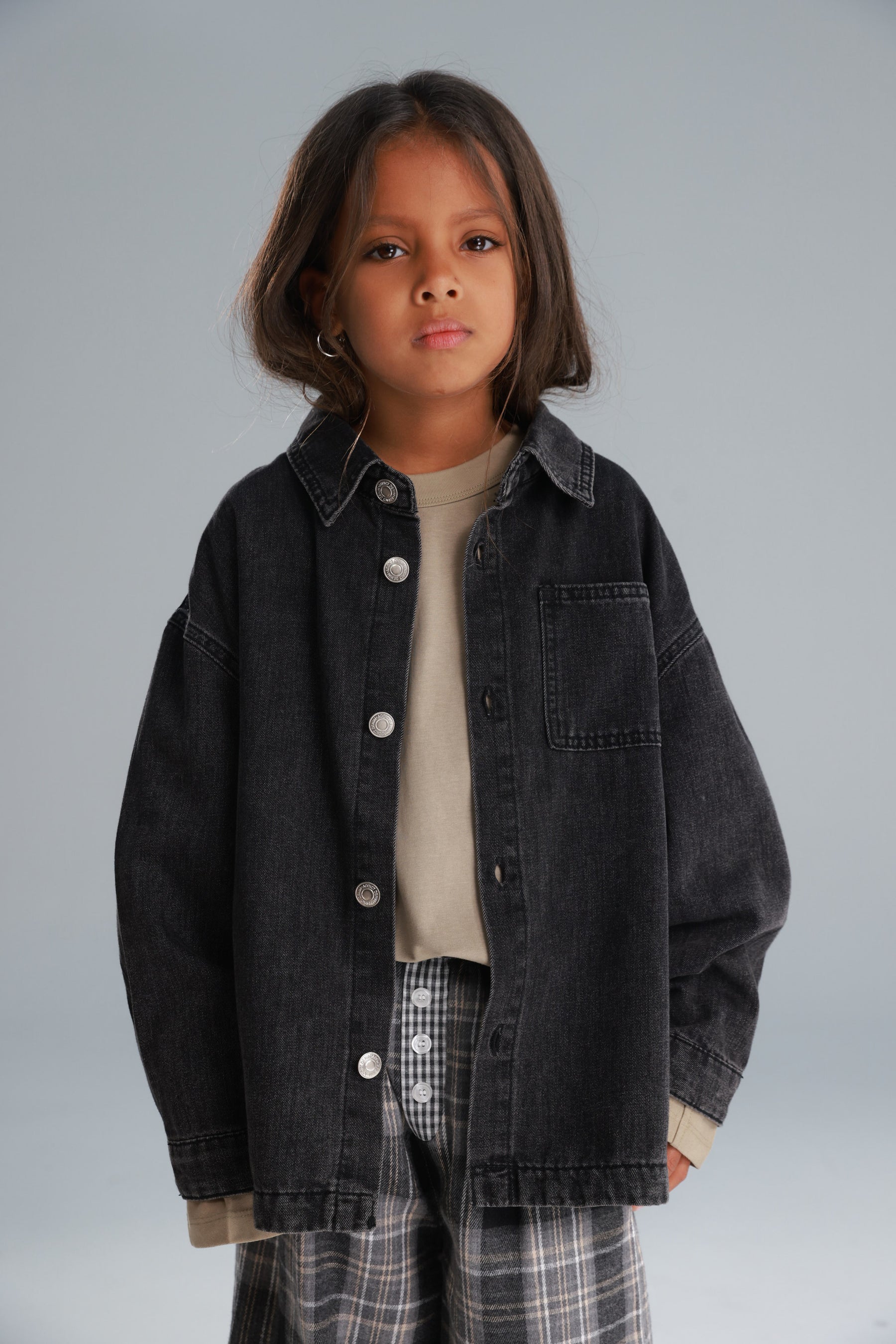 חולצת ג'ינס מייסון שחורה