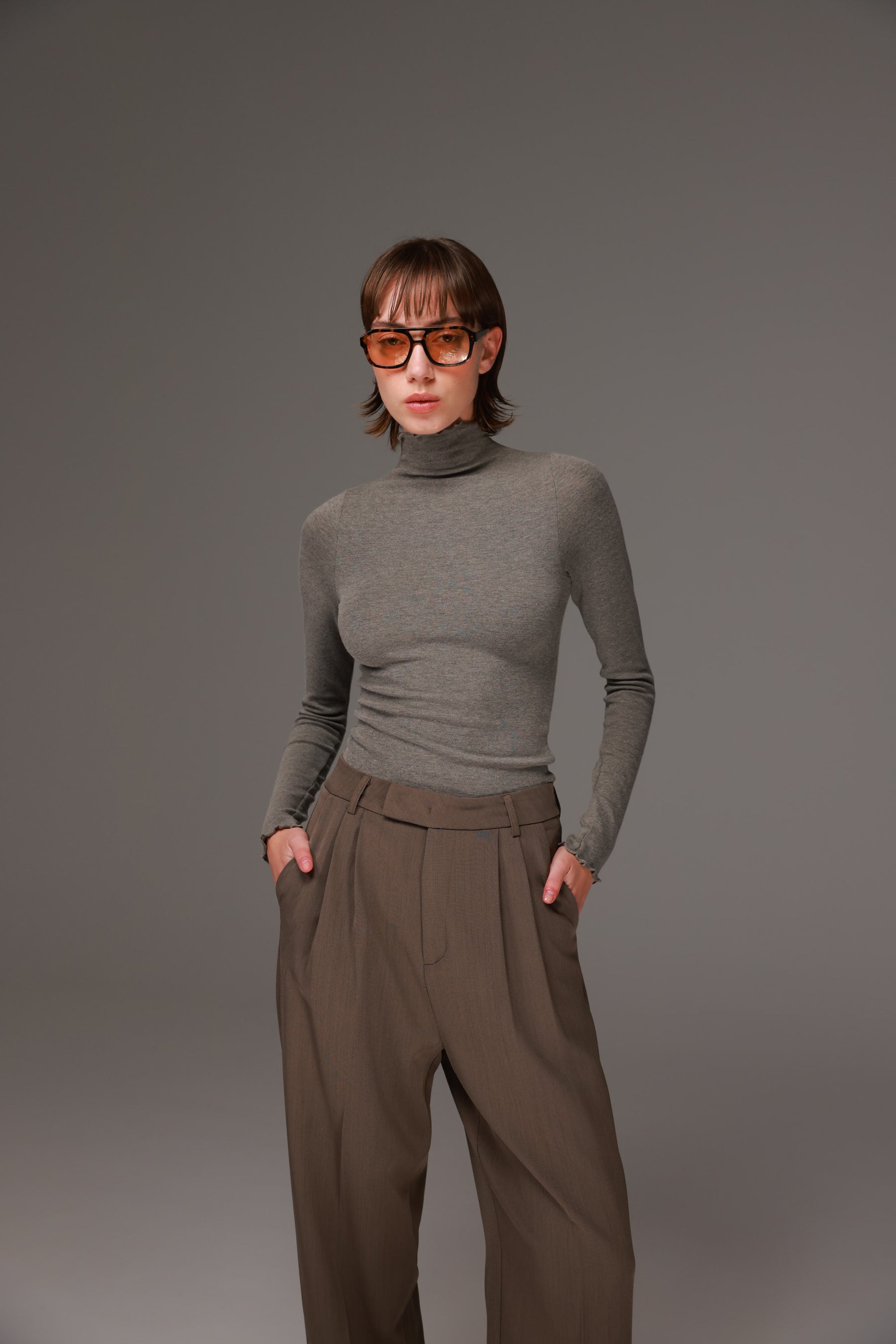 חולצת גולף ספנסר אפורה