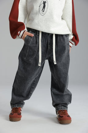 ג'ינס איזי אפור כהה