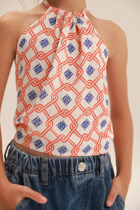 גופיית קולר אוריון כחול/אדום