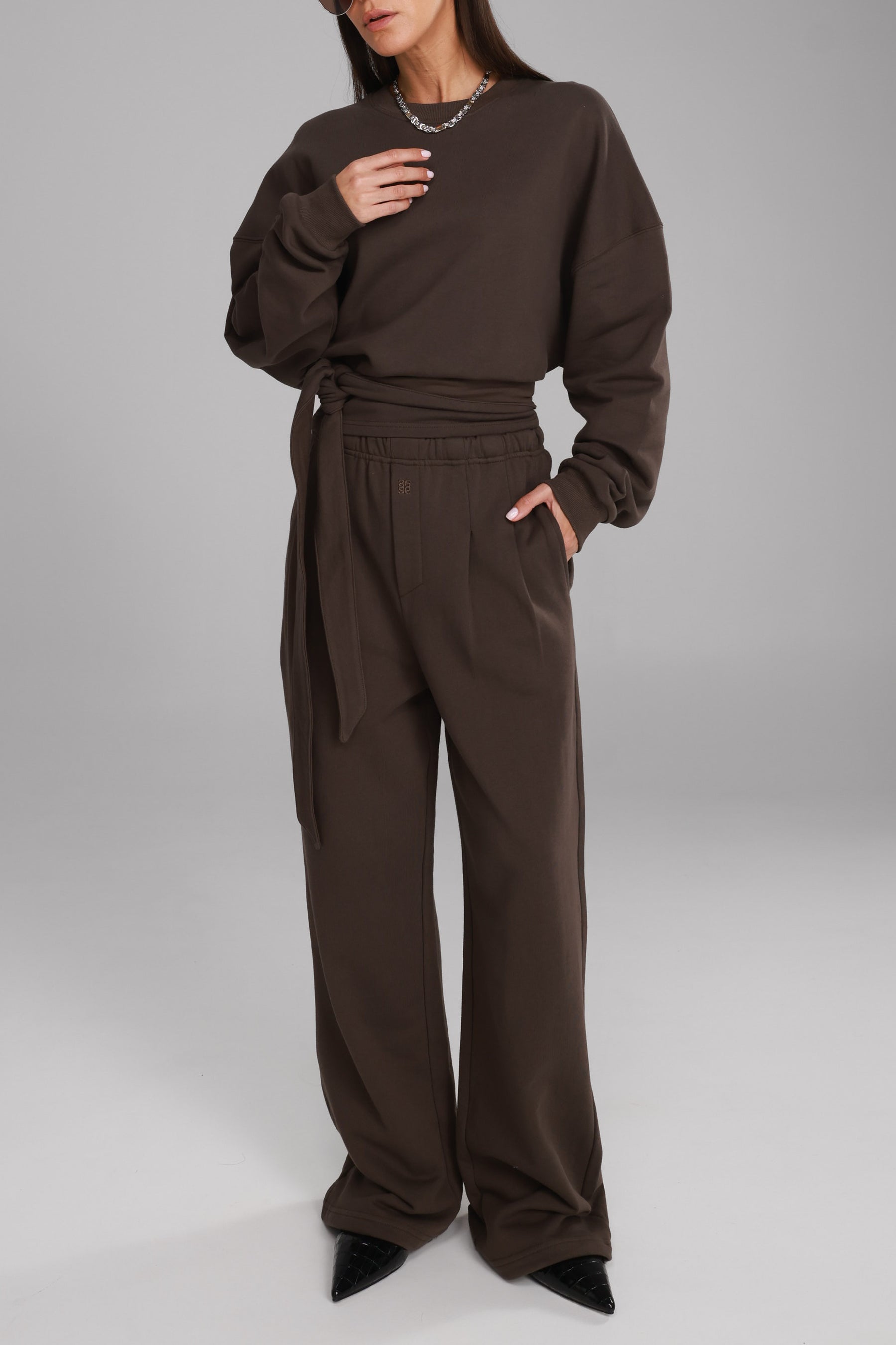 מכנסי פביאנה חומים