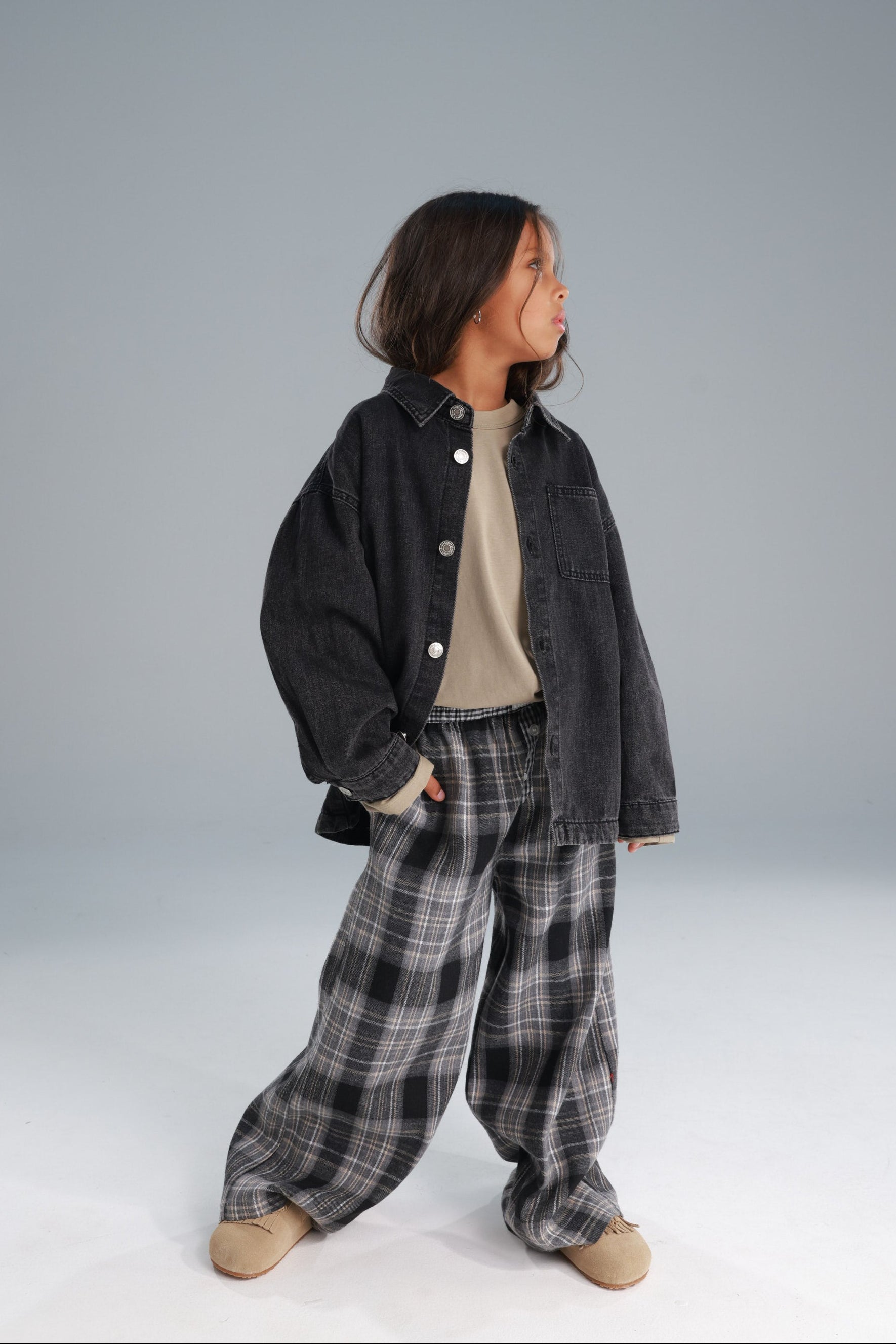 חולצת ג'ינס מייסון שחורה