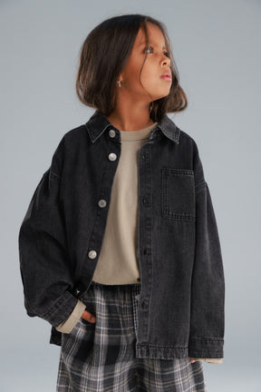 חולצת ג'ינס מייסון שחורה