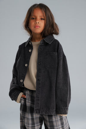 חולצת ג'ינס מייסון שחורה