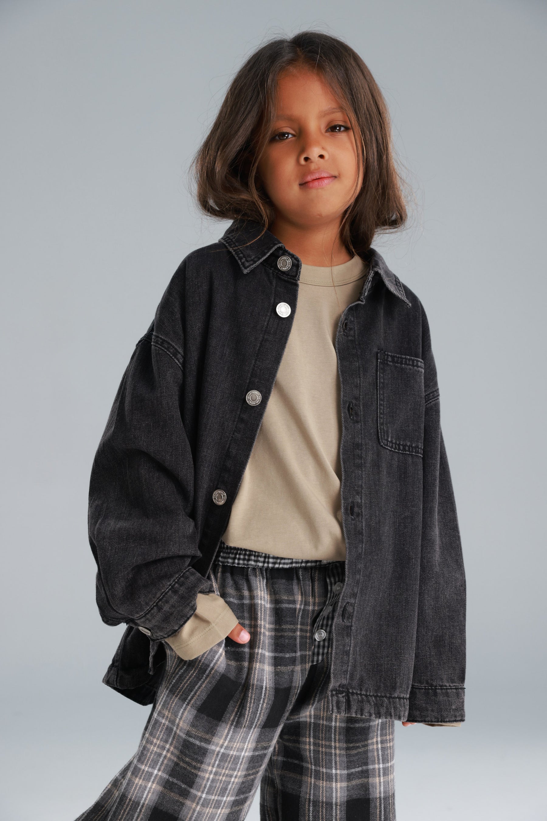 חולצת ג'ינס מייסון שחורה