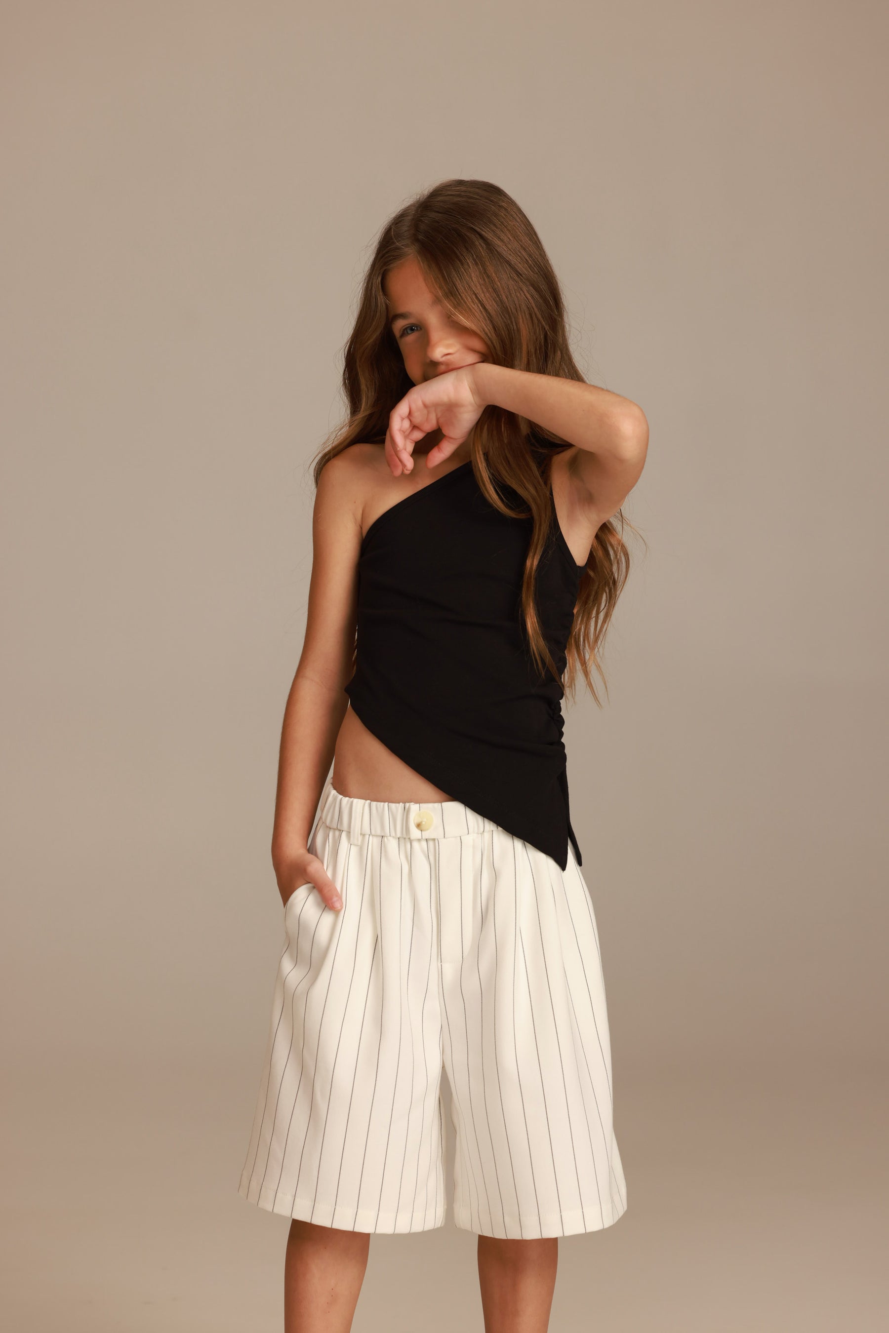 מכנסי אמיליאנו שמנת