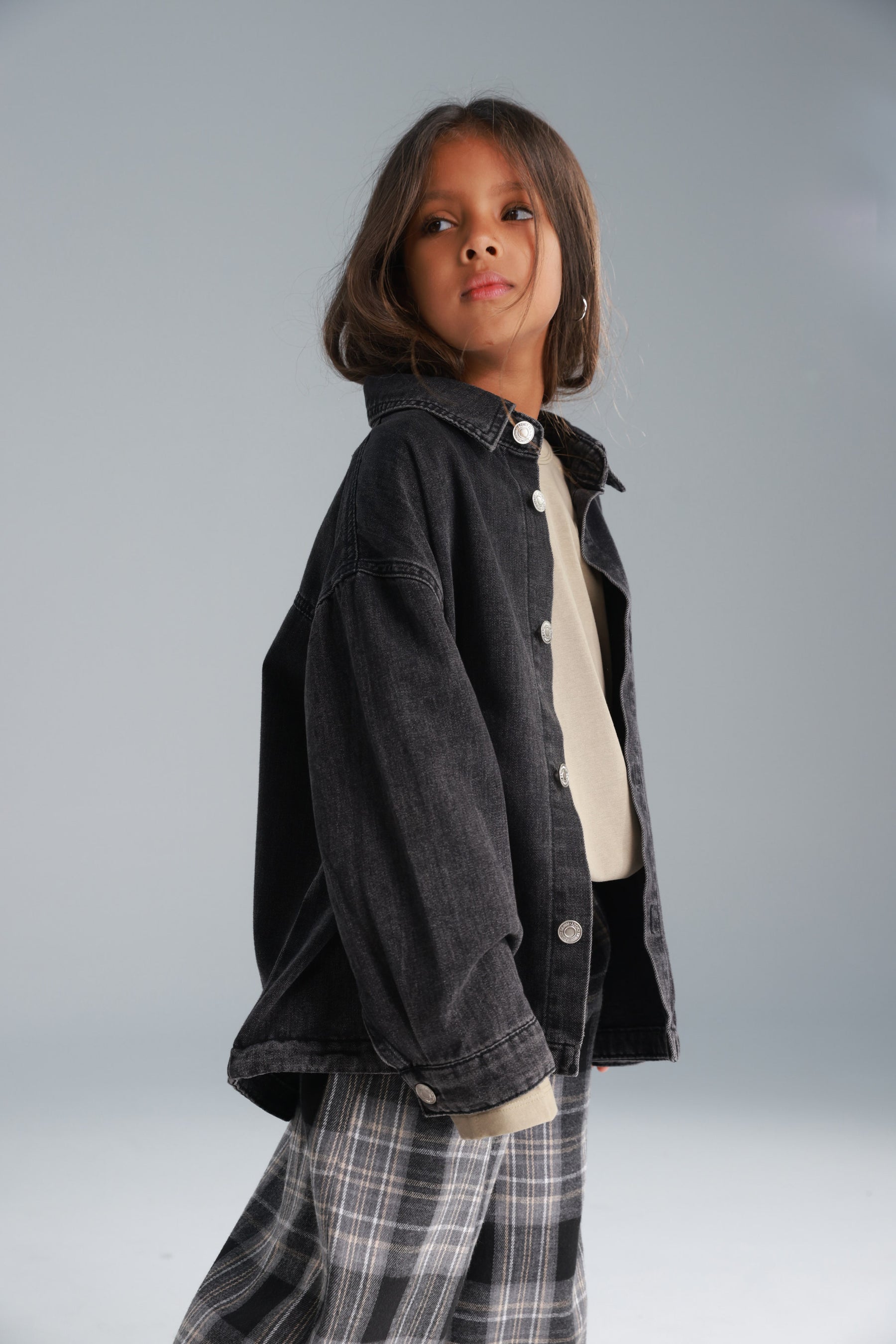 חולצת ג'ינס מייסון שחורה