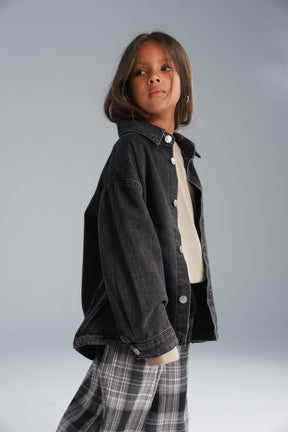 חולצת ג'ינס מייסון שחורה