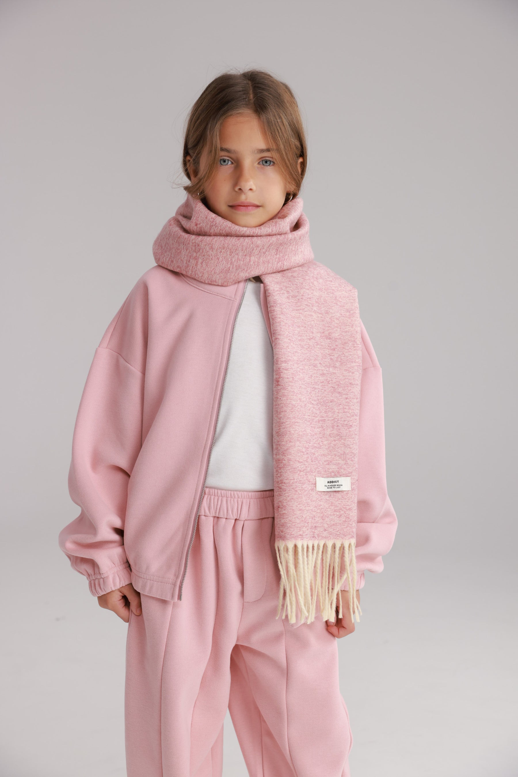 צעיף אניה ורוד