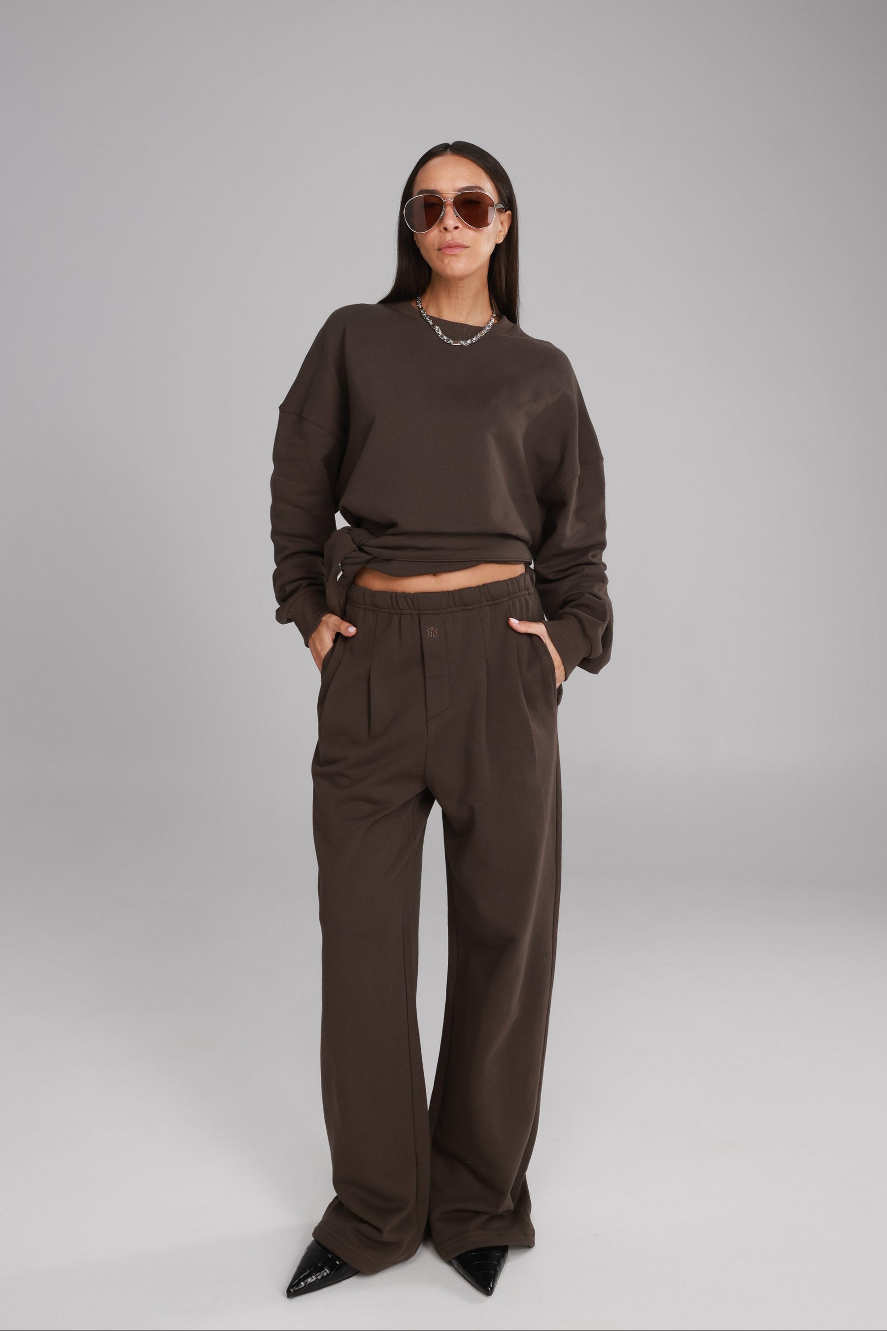 מכנסי פביאנה חומים