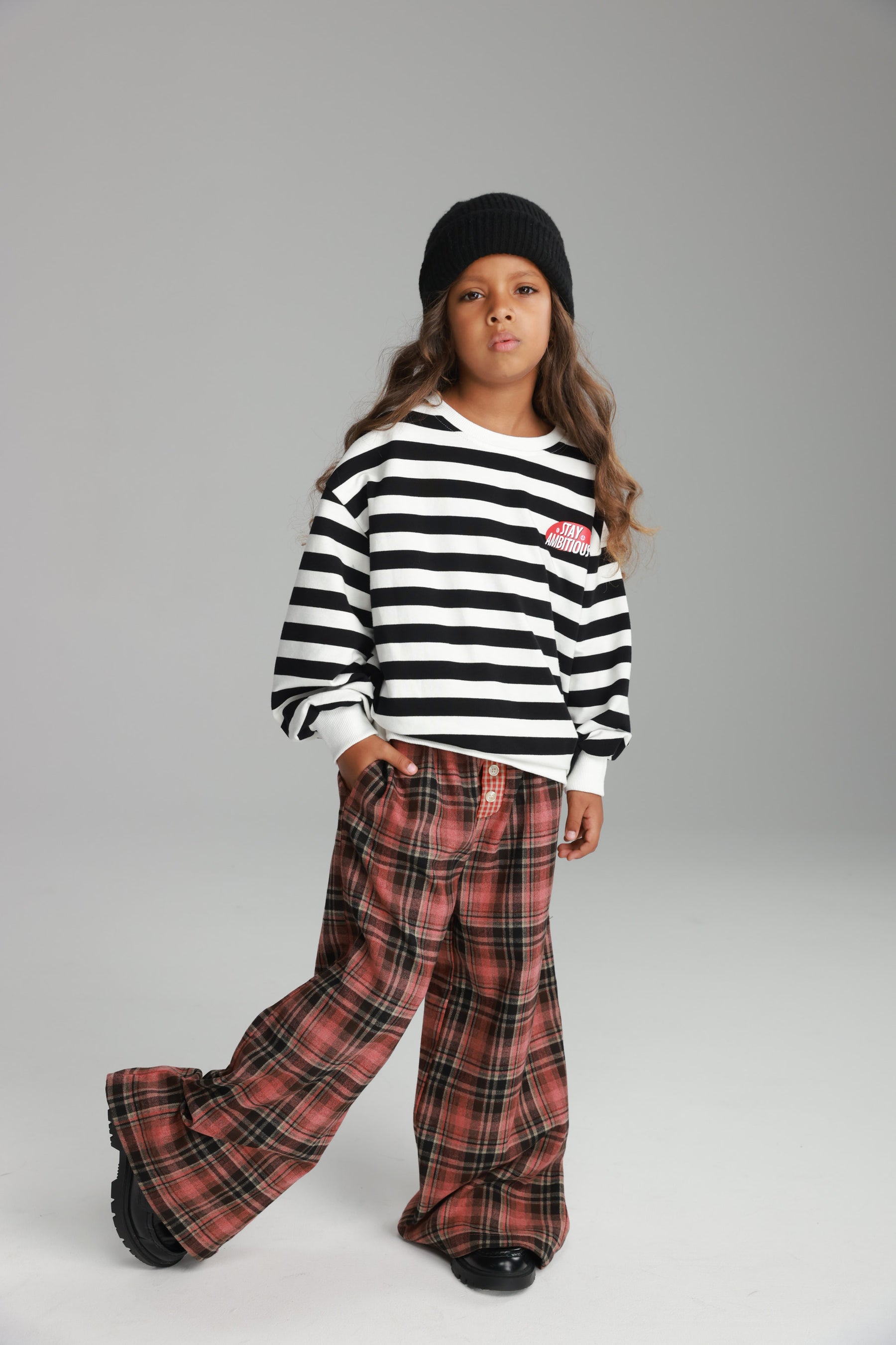 מכנסי נאלי משבצות אדום