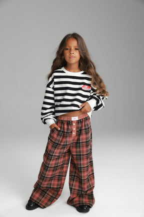 מכנסי נאלי משבצות אדום