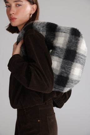 תיק איזבל משבצות שחור