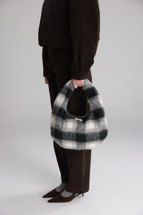 תיק איזבל משבצות שחור