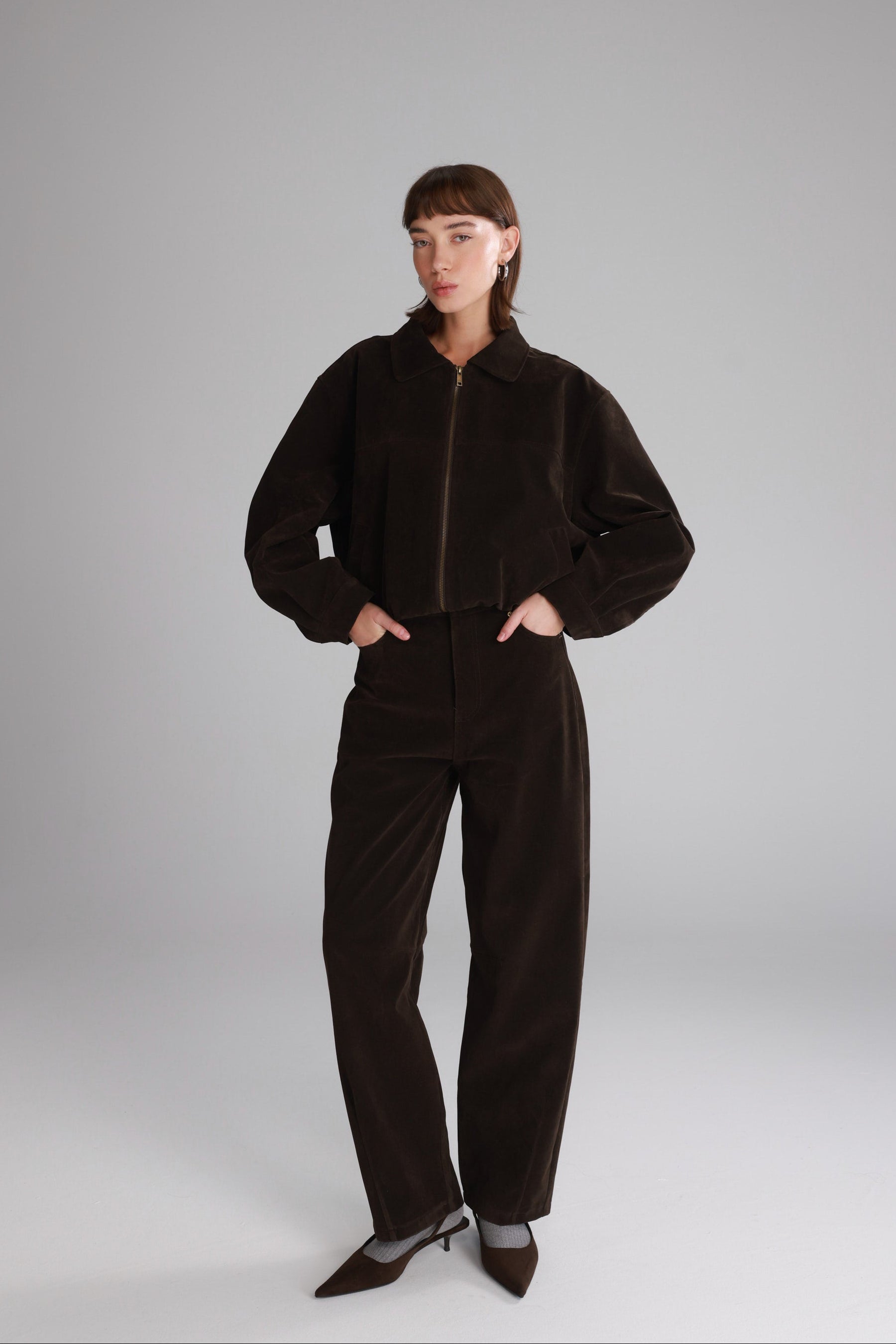 מכנסי דאלי חום כהה