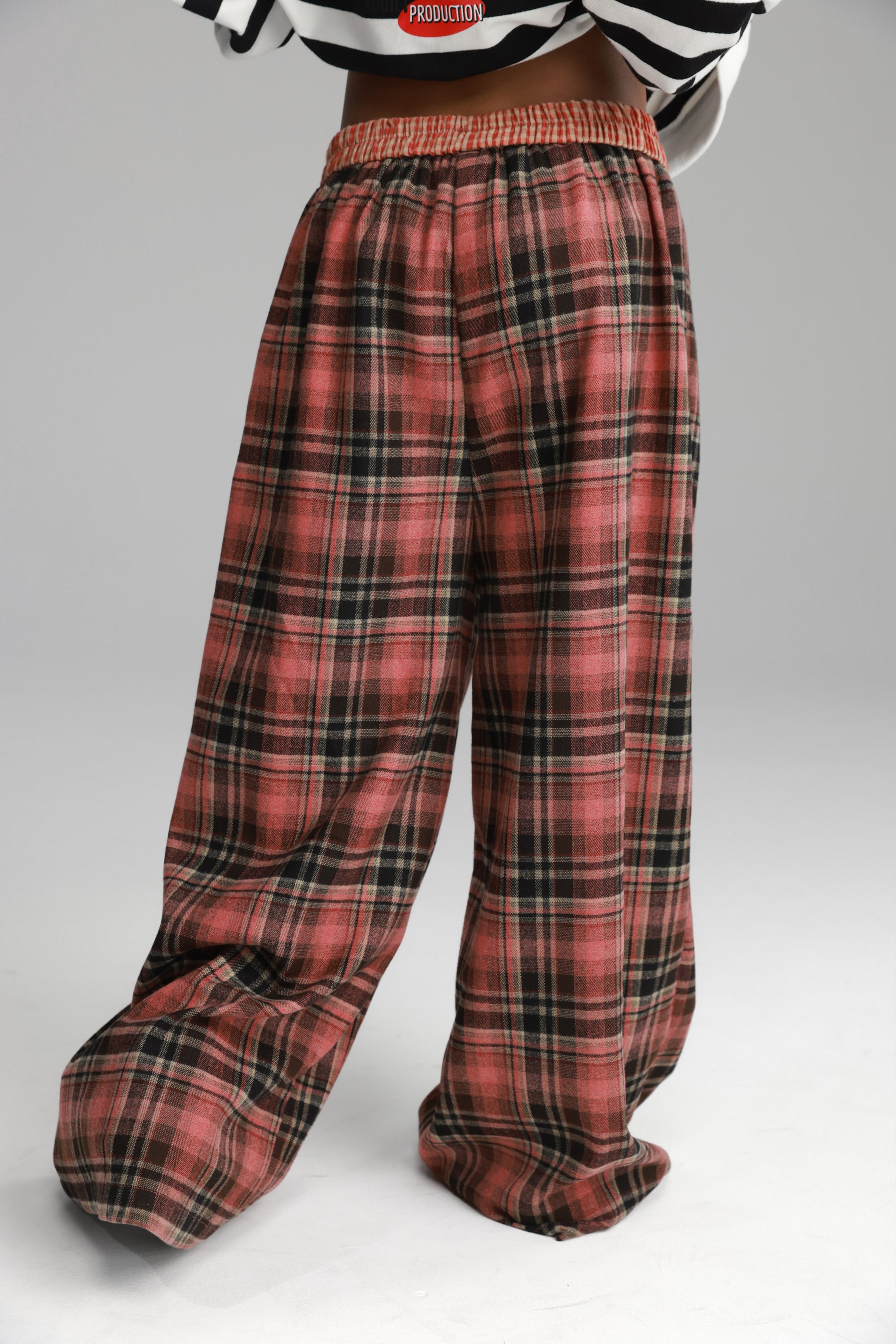 מכנסי נאלי משבצות אדום