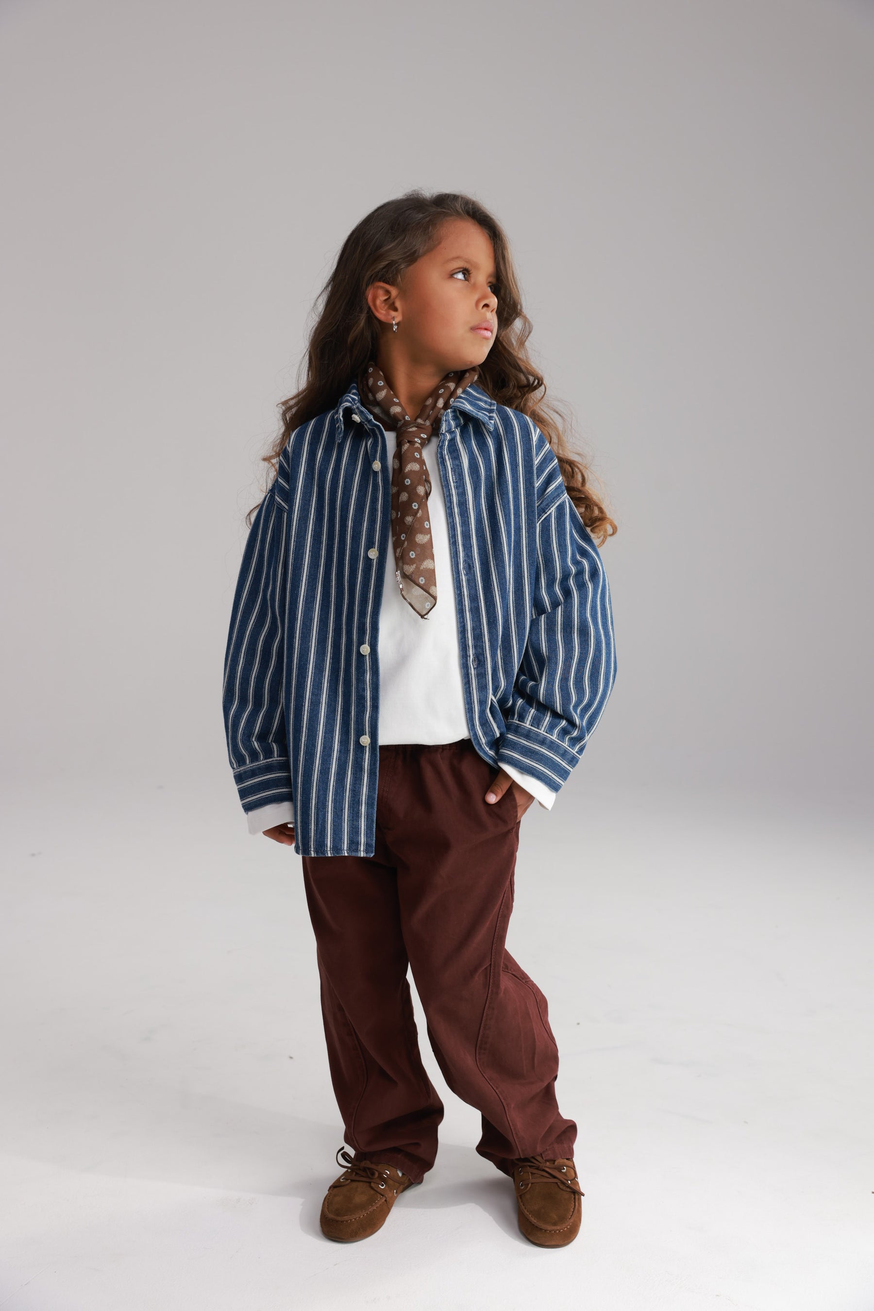 חולצת ג'ינס אירה כחול כהה