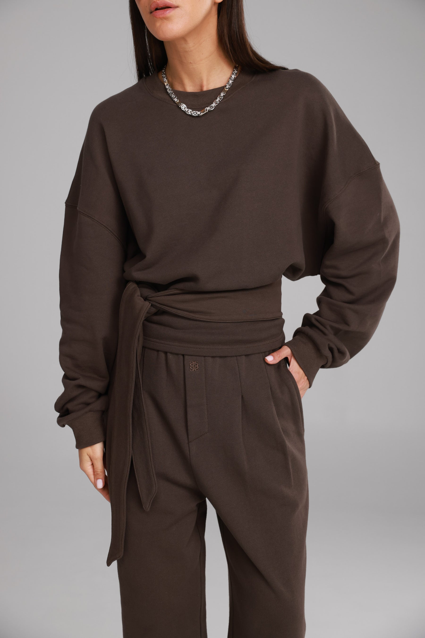 חולצת פביאנה חומה