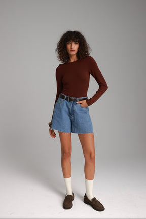 ג'ינס קצר לאונרדו כחול