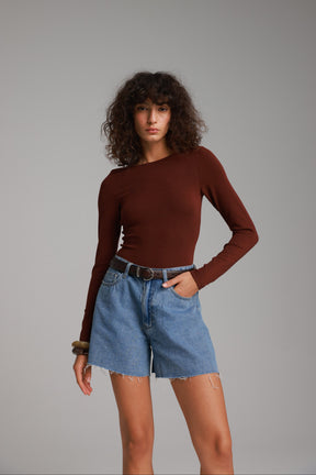 ג'ינס קצר לאונרדו כחול