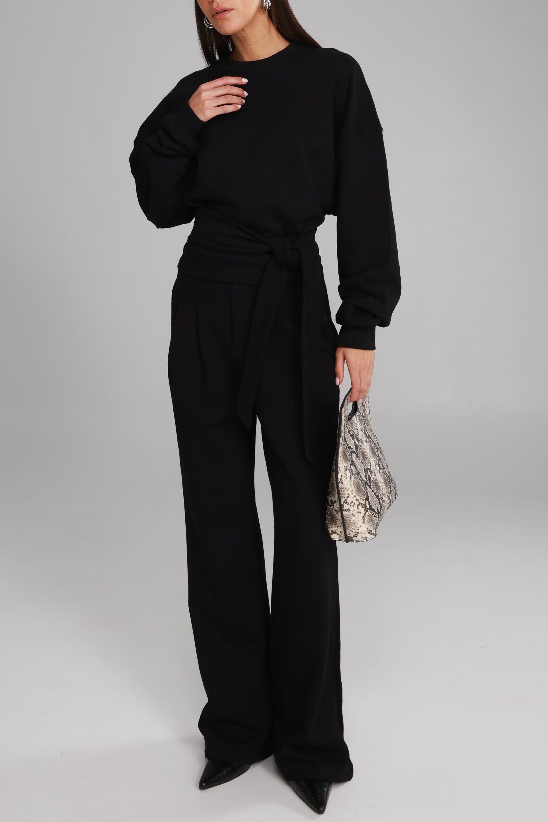 מכנסי פביאנה שחורים