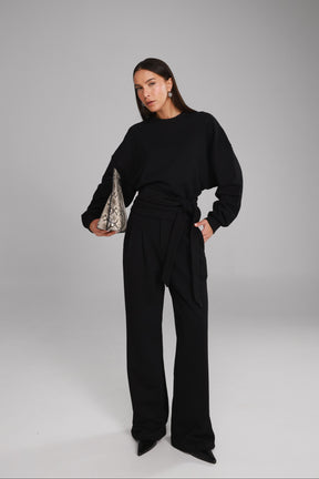 מכנסי פביאנה שחורים