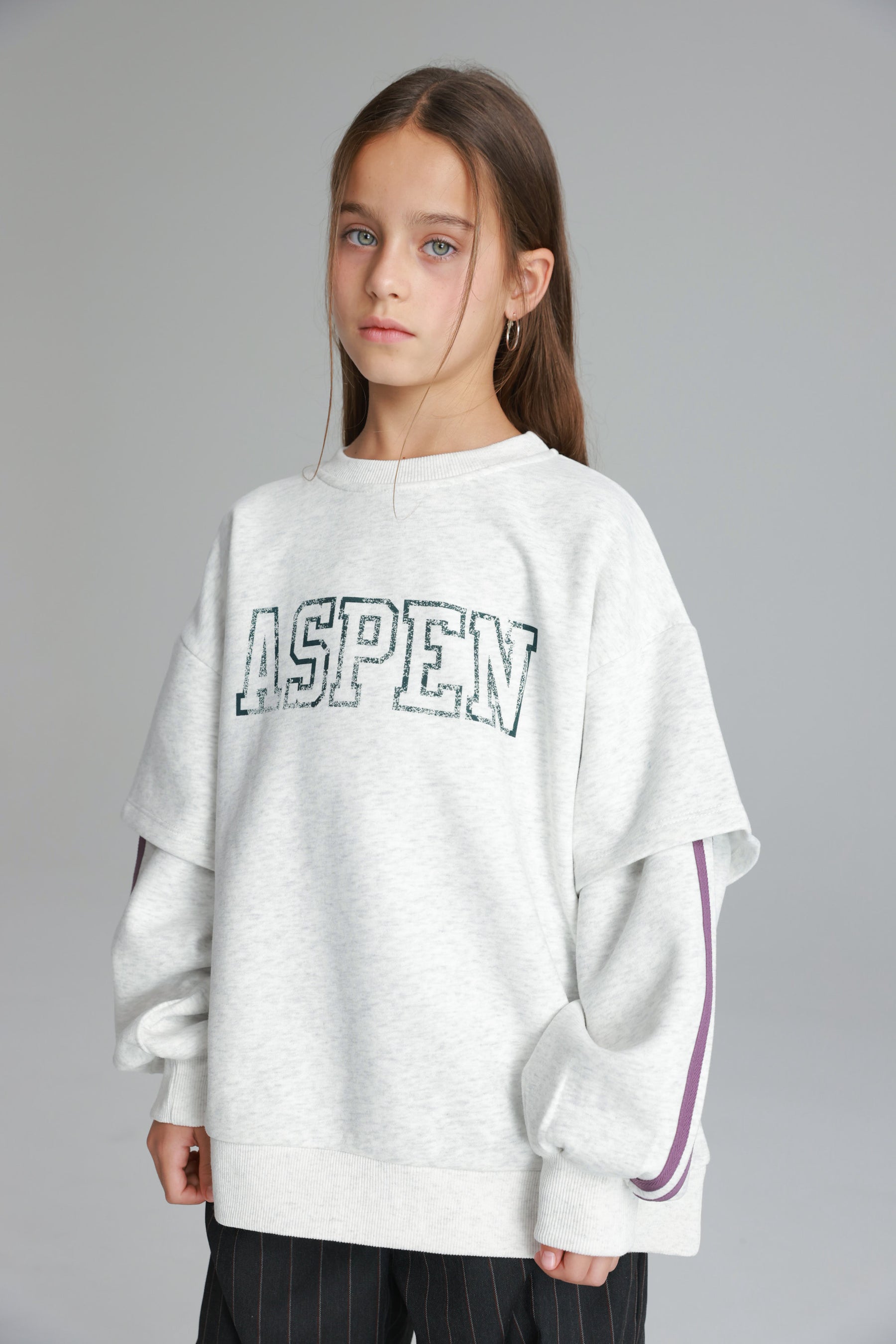 סוויטשירט אנני אפור בהיר