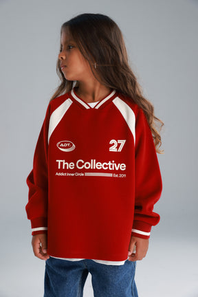 סוויטשירט קולי בורדו