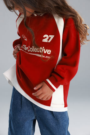 סוויטשירט קולי בורדו