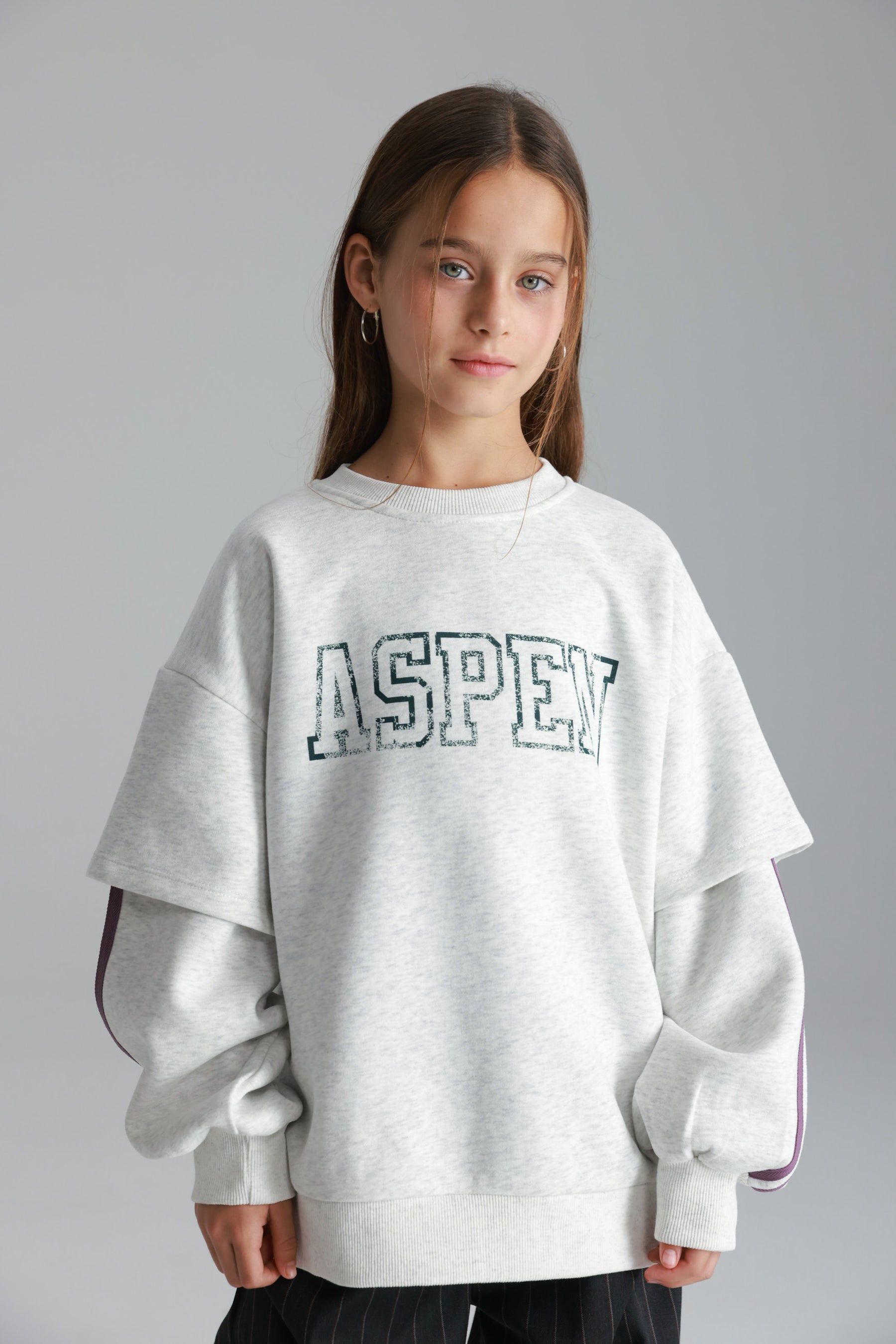 סוויטשירט אנני אפור בהיר