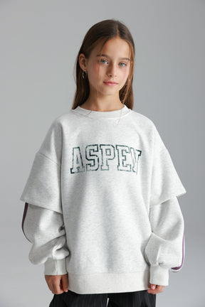 סוויטשירט אנני אפור בהיר