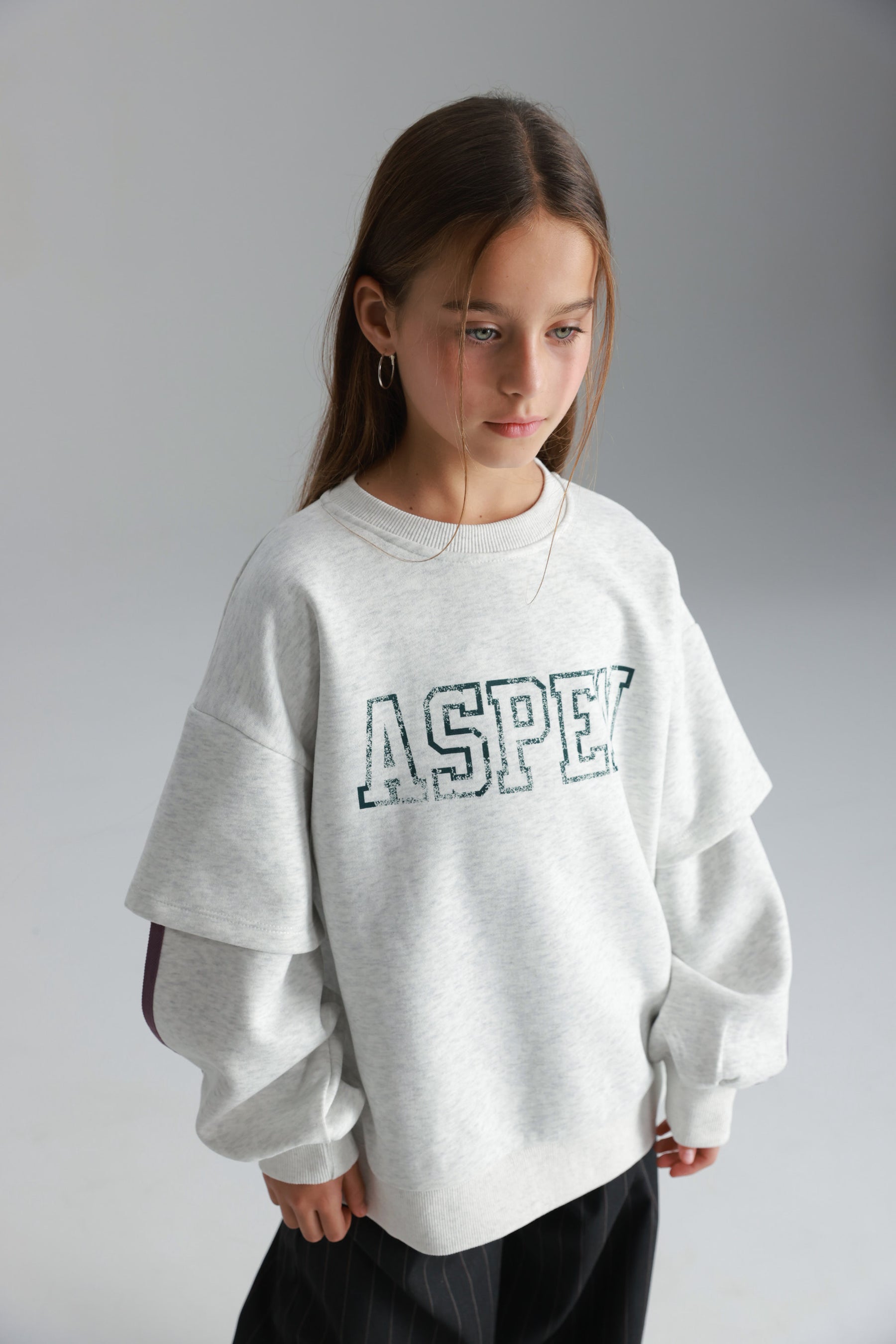 סוויטשירט אנני אפור בהיר