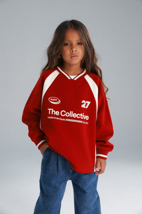 סוויטשירט קולי בורדו